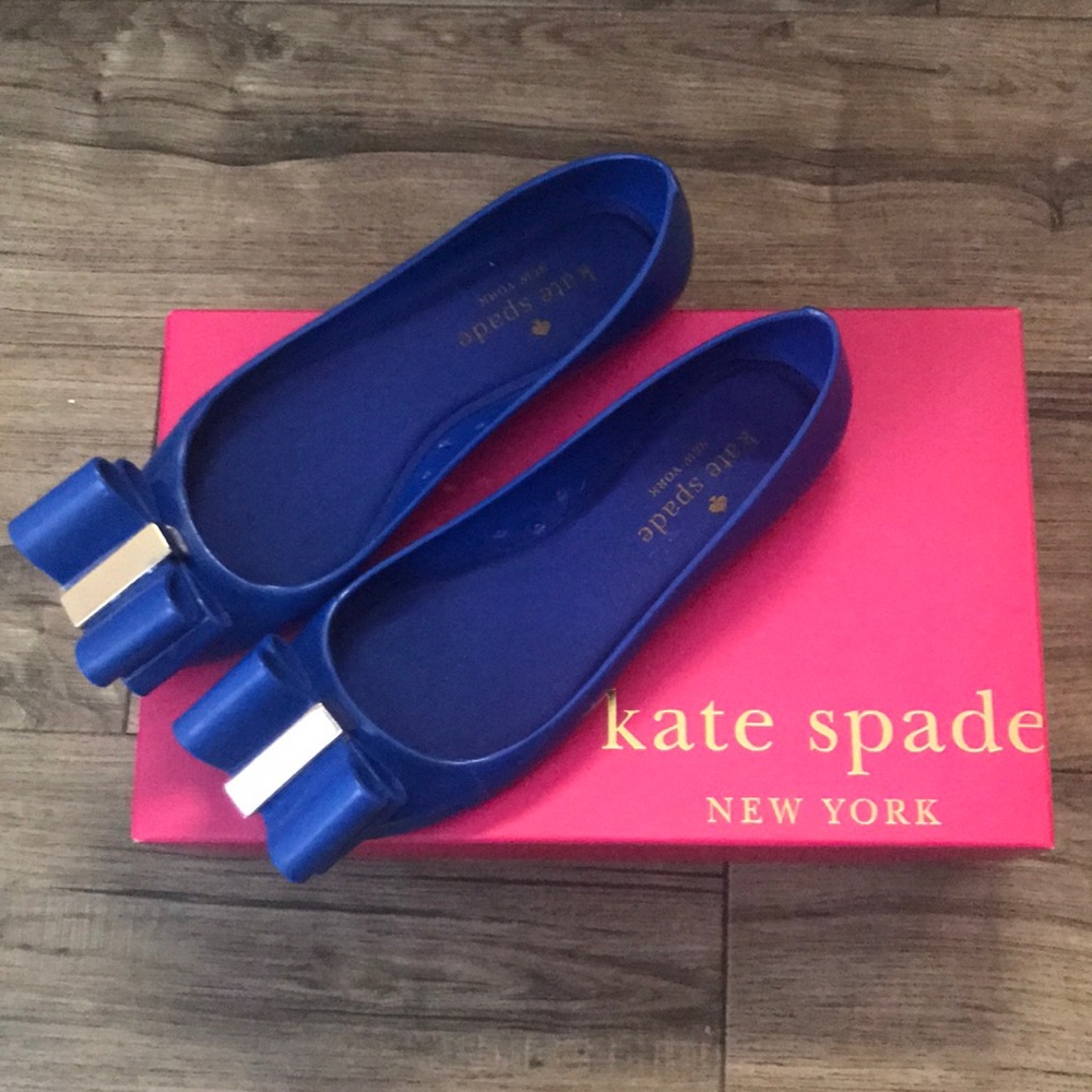 KATE SPADE Jelly bow flats